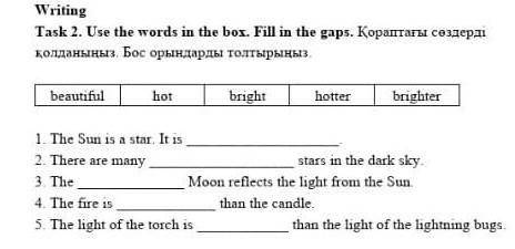 Task 3. Use the words in the box. Fill in the gaps. Vcnosu3yé CdoBa в таблице, заполни пропуски в пр