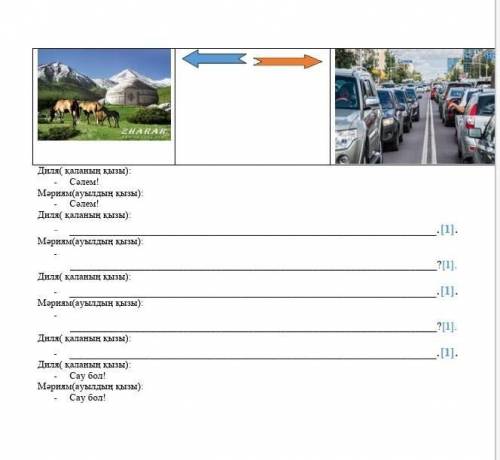 Составьте диалог на казахском по картинкам​. случайно на информатику нажала.