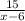 \frac{15}{x-6}