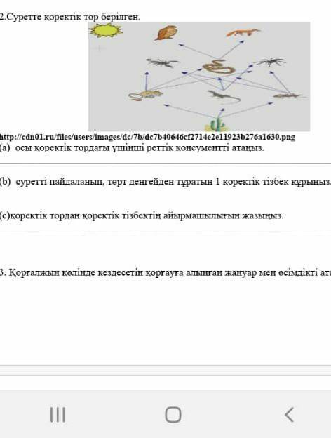 Тапсырманың жауабы қалай? ​