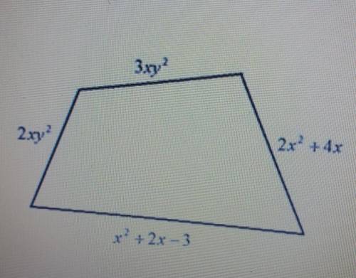 найдите периметр четырёхугольника. ответ запишите в виде многочлена стандартного вида и укажите его