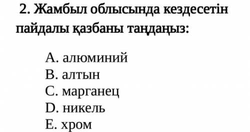 Жамбыл облысында кездесетін пайдалы қазбалар​