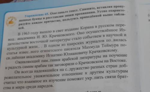 Озаглавьте текст. Спишите, вставляя пропущенные буквы и расставляя знаки препинания. Устно охарактер