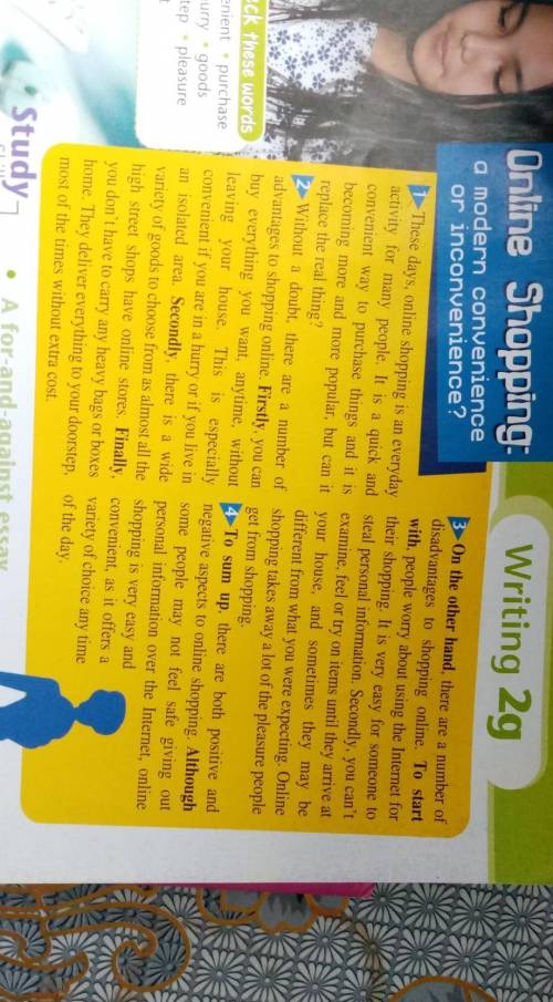 1. Read the essay again and answer the questions? What arguments does the writer present in favour o