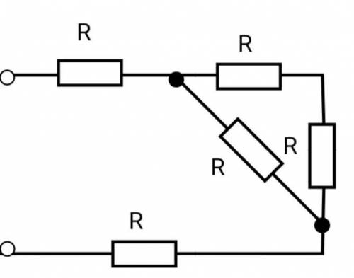 Напряжение, приложенное к цепи, U=80 В. Сопротивления резисторов R1=1 Ом; R2=2 Ом; R3=4 Ом; R4=6 Ом;