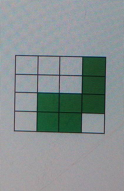 1. Определите, какая часть квадрата не закрашена. ответ запишите в виде обыкновенной дроби.[1]​