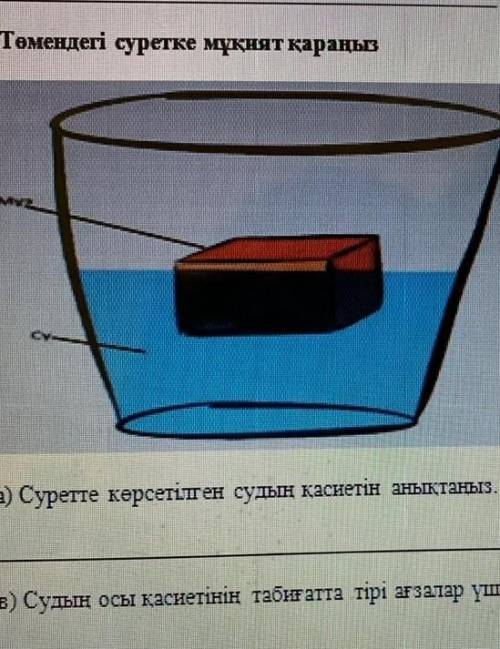 Судын касиеттерин аныктаныз​