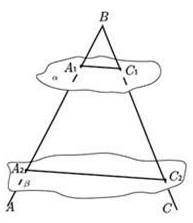 Параллельные плоскости а и б пересекают стороны угла ABC в точках A1, C1, A2, C2 соответственно. A1B
