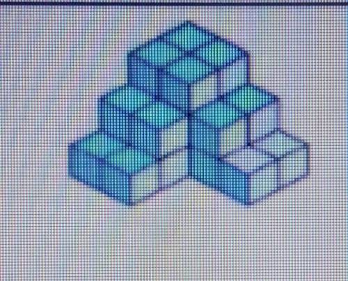 Сколько кубиков не хватает для полного куба?а. 1б. 2в. 3​