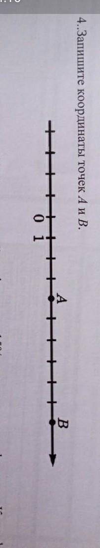 Запишите координаты точек А ​