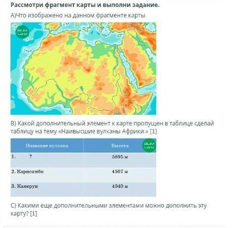 Рассмотри фрагмент карты и выполни задание. A)Что изображено на данном фрагменте карты B) Какой допо