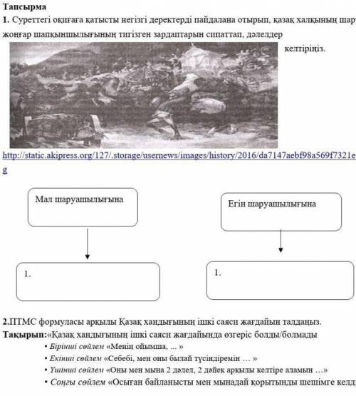 Суреттегі оқиғаға байланысты​