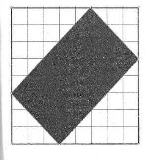 Прямоугольник рисуется внутри квадрата, как показано на рисунке. Вершины прямоугольника делят сторон