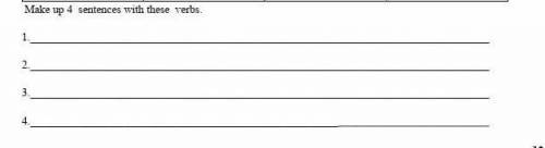 надо составить предложения с глаголами:past,simple,tense. ​