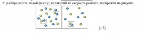 2.(а)Определите, какой фактор, влияющий на скорость реакции, изображён на рисунке.​