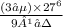 \frac{(3⁵ )\times 27 {}^{6} }{9¹⁷}