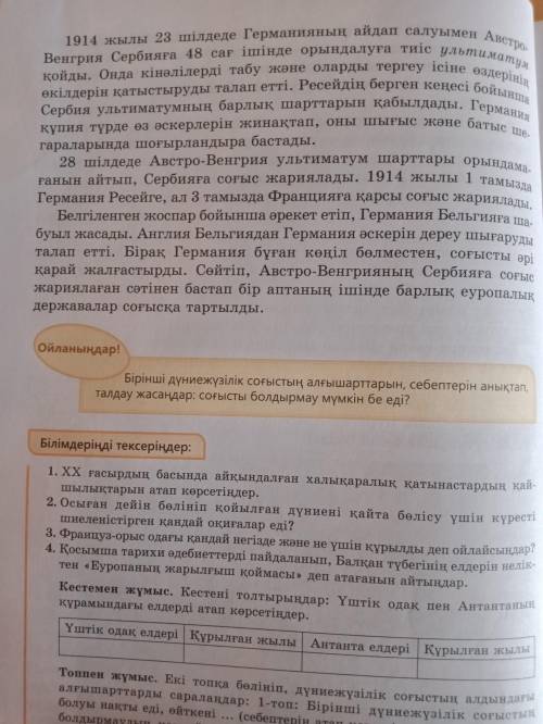 Можно конспект. Вот фотки, только там на казахском. Это книга девятого класса по всемирной истории.