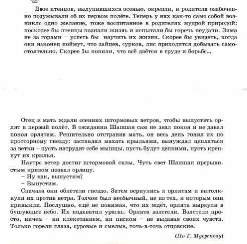 7. Выпишите ключевые глаголы,которые Шапшану готовитьорлят к первому полёту.​