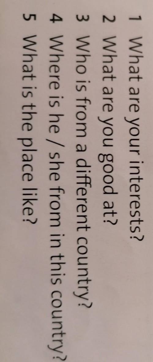 work in groups of three and prepare a conversation. Imagine that one person is from a diffrent count