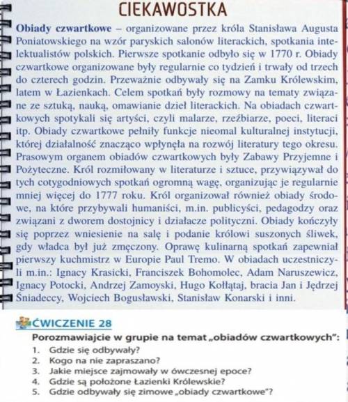 ПОЛЬСКИЙ КЛАСС по тексту ответить на вопросы,можно на русском/украинском или польском