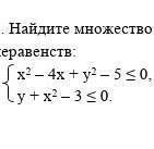 2. Найдите множество точек координатной плоскости, которое задано системой неравенств: х2 – 4х + у2