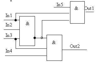 Составить логическое выражение по схеме и таблицы истинности для выходных функций.