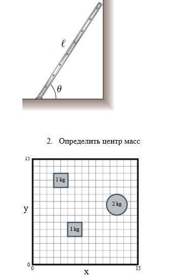 Лестница длиной l опирается на гладкую вертикальную стену. Масса лестницы равна m, а коэффициент ста
