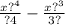 \frac{x {?}^{4} }{?4} - \frac{x {?}^{3} }{3?}