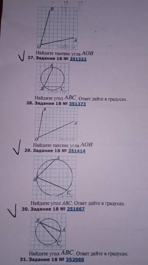 с геометрией, нужно сделать только то что под галочкой 27; 29; 30​