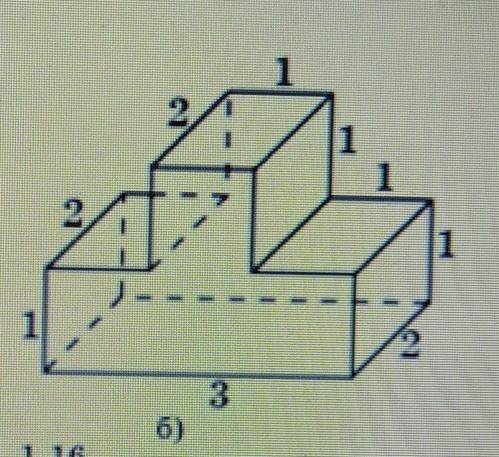 1.21. Найдите площади поверхностей деталей, составленных из прямо- угольных параллелепипедов, изобра