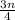 \frac{3n}{4}