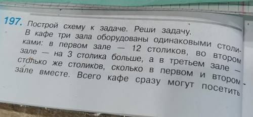 162 человека. Сколько человек могут сидеть за одним столиком мне нужно схему и решение! ​