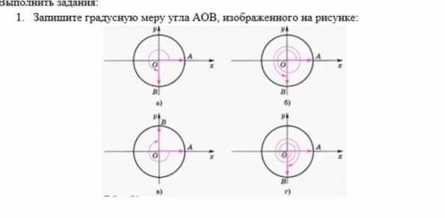 найти градусную меру угла ​