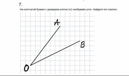 Найти тангенс угла с объяснением