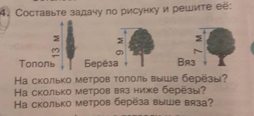 Составьте задачу по рисунку и решите ее:​