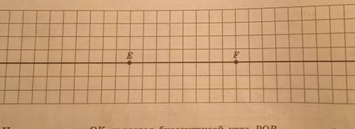 Длина отрезка EF равна 4 см. Постройте на прямой EF точки для которых сумма расстояний до концов отр