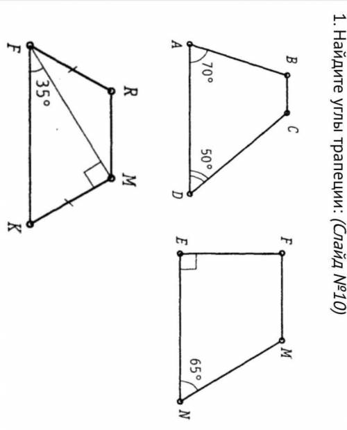 Найдите углы трапеции​
