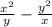 \frac{x^{2} }{y}-\frac{y^{2} }{x}