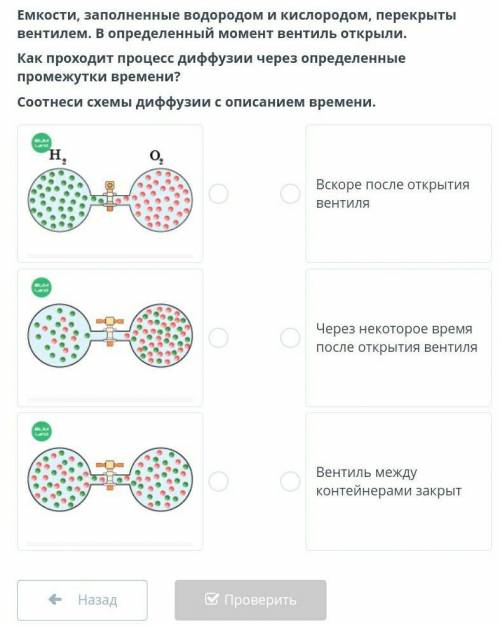 Емкости, заполненные водородом и кислородом, перекрыты вентилем. В определенный момент вентиль откры