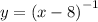 y = {(x - 8)}^{ - 1}