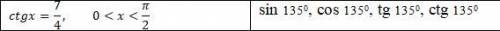 Формулы приведения 1. По заданному значению функций найдите значения остальных тригонометрических фу
