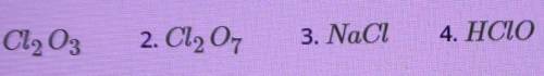 Расположи формулы веществ в порядке увеличения степени окисления атомов хлора:​ (Запиши ответ в виде
