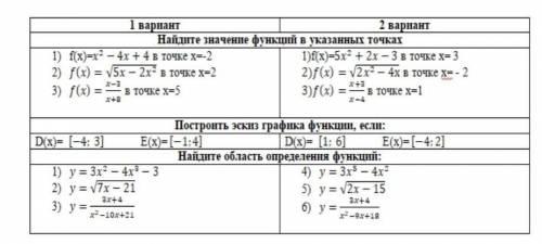 решить математику любой из вариантов ​