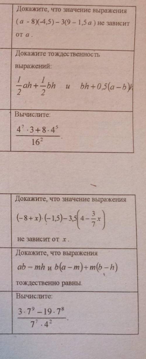 КОНТРОЛЬНАЯ ПО АЛГЕБРЕ ОТ ​