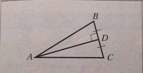 Дано: ADI BC, BD = CD. Докажите, что AB = AC.166​