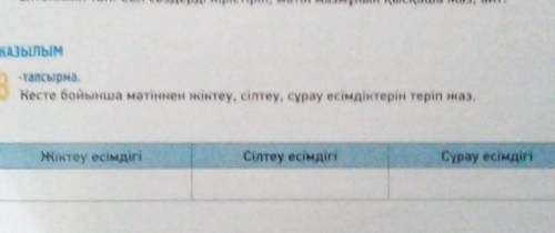 с упражнением по казахскому языку​