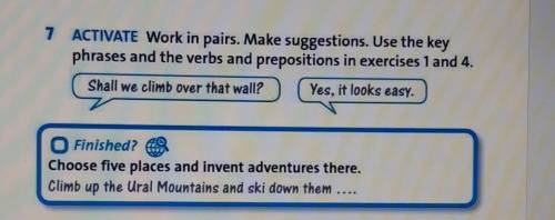 Activite.Work in pairs.Make suggestions.Use the key phrases and the verbs and prepositions in exerci