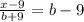 \frac{x-9}{b+9} =b-9