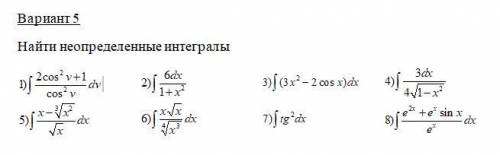 Неопределённый интеграл