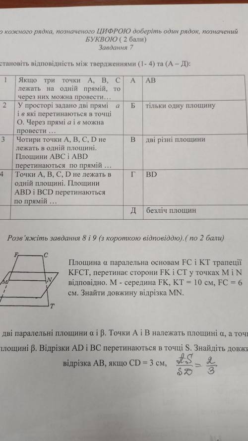 Паралельність прямих і площин у просторі​